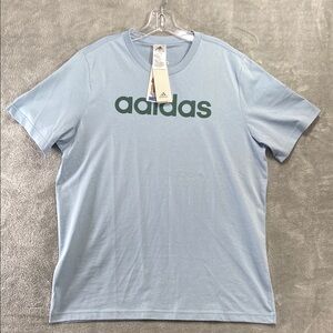 Adidas Men's Light Blue T-Shirt